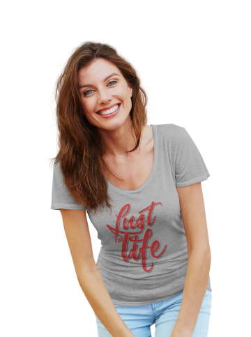 LFL retro T-shirt lichtgrijs dames