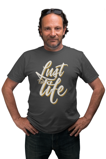 LFL retro T-shirt donkergrijs heren