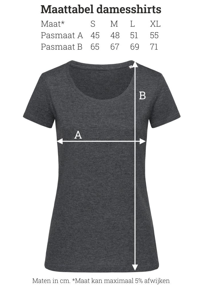 Lust For Life retro T shirt donkergrijs Dames